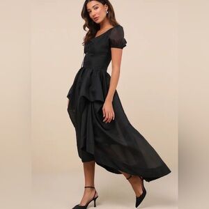 Lulu's Chic Black High Low Dress